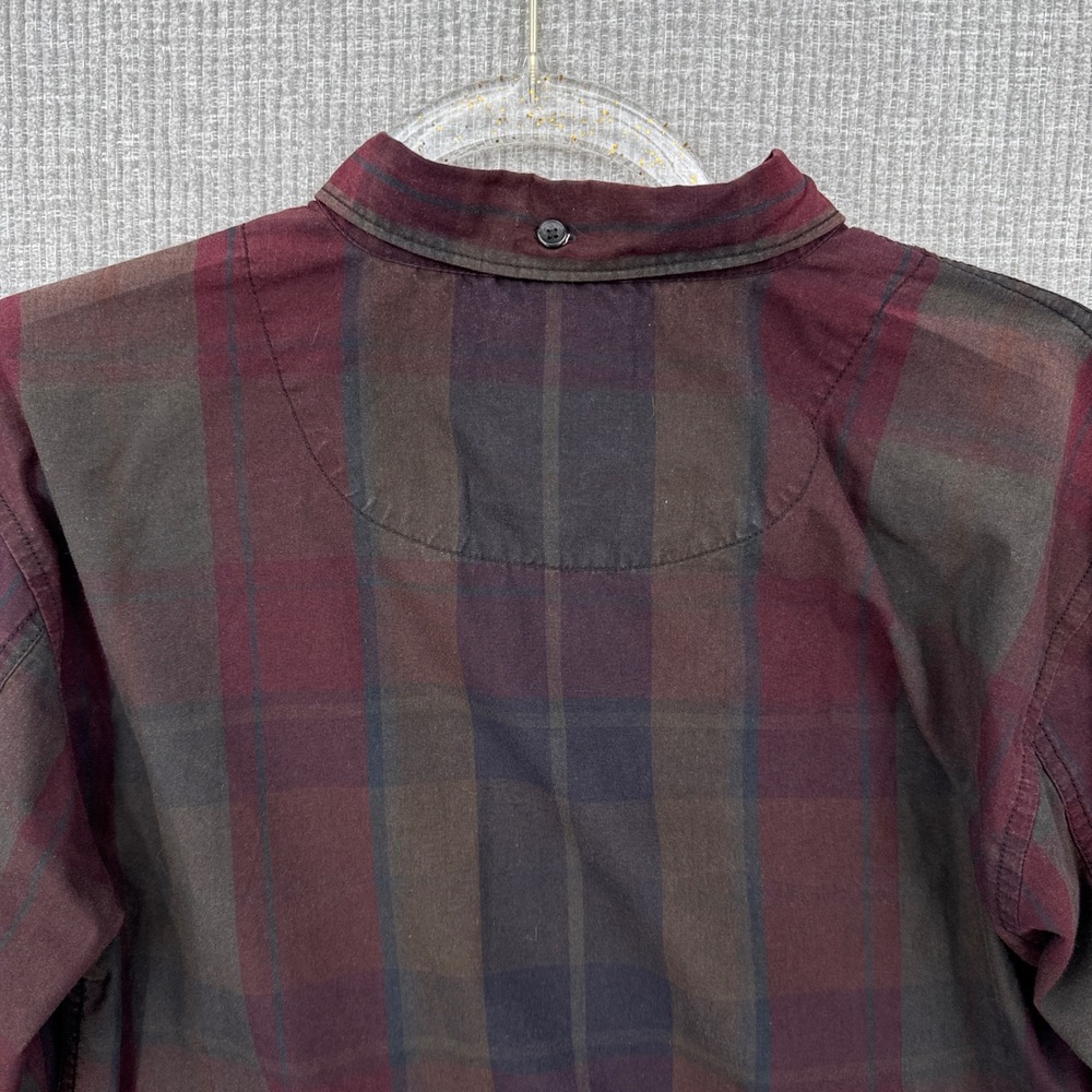 OurCaste Mens Plaid Flannel Button Down Shirt Sz S Moisture Wicking Gorp Grunge - Picture 10 of 11